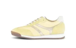 Gabor Light Yellow and Silver Trainer|8343013
