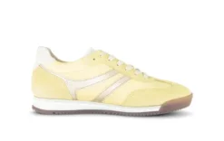 Gabor Light Yellow and Silver Trainer|8343013