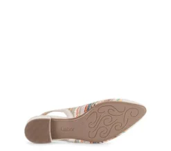 Gabor Multicolor Fabric and Leather Sling Back|8152640