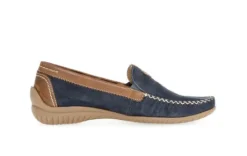 Gabor Navy and Tan Comfort Slip On|8609046B