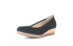 Gabor Navy Mini Wedge Pump|8264146