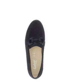 Gabor Navy Suede Comfort Loafer|8241646