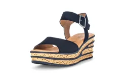 Gabor navy Wedge Sandal|8465116