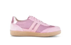 Gabor Pink Suede and Textile Trainer|8330013