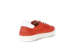 Gabor Red Chili Suede Wide Fit Trainer|8654538