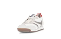 Gabor Trendy White and Red Trainer|8343014