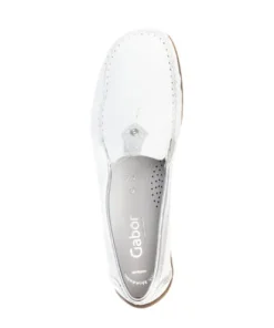 Gabor White and Silver Comfort Slip On|8609050W