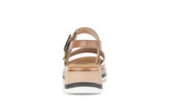 Gabor White and Tan Strap Sandal|8274452