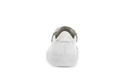 Gabor White Leather Platform Trainer|8333421W