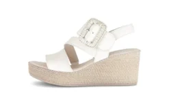 Gabor White Wedge Sandal|8477120