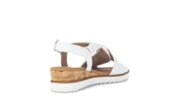 Gabor White Wedge Sandal|8275150