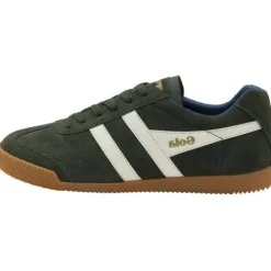 Gola Dark Khaki and Marine Blue Trainer|CMA192HI