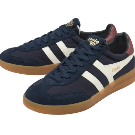 Gola Navy, Off White, Red Trainer|CMB871EW