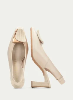 Hispanitas Beige High Heel Sling Back|HV264762