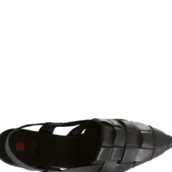 Hogl Black Woven Sling Back |1019300100