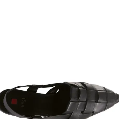 Hogl Black Woven Sling Back |1019300100