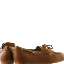 Hogl Brown Leather Boat Shoe|1005462200