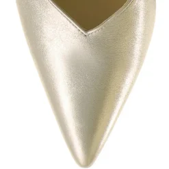 Hogl Light Bronze Leather Sling Back|10461178