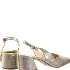 Hogl Light Bronze Leather Sling Back|10461178