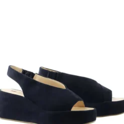 Hogl Navy Sling Back Platform|1025223200
