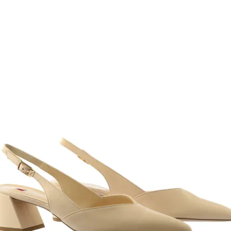 Hogl Sand Leather Sling Back|1046101300
