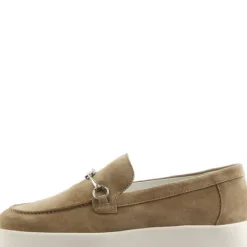 Hogl Taupe Suede Comfort Loafer|1012121900