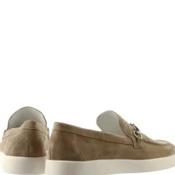 Hogl Taupe Suede Comfort Loafer|1012121900