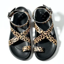 KMB Cheetah Pony Print Sandal|A7722P