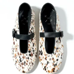 KMB Cow Print Mary Jane |A7527P