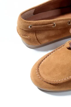 KMB Soft Tan Suede Moccasin|A7600B