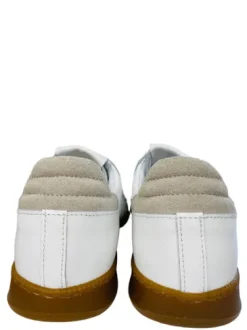 Meline White Leather with Studs Trainer|529R14882