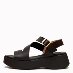 Oh My Sandals Black Platform Sandal|5969BLK