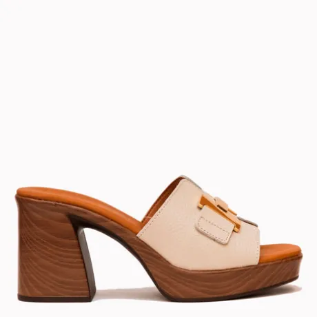 Oh My Sandals Block Heel Mule|5930WHT