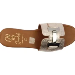 Oh My Sandals Gold Mule|5890GLD
