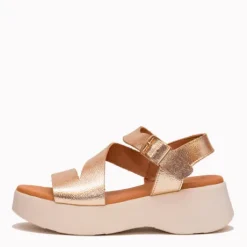 Oh My Sandals Gold Platform Sandal|5969GLD