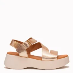 Oh My Sandals Gold Platform Sandal|5969GLD