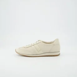Paul Green Beige Leather Retro Trainer|5453159