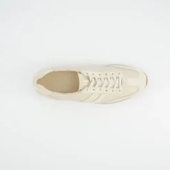 Paul Green Beige Leather Retro Trainer|5453159