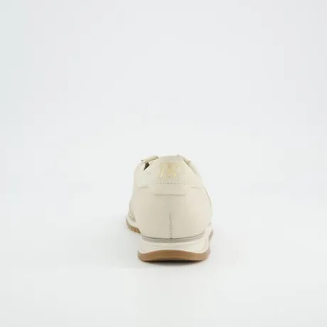 Paul Green Beige Leather Retro Trainer|5453159