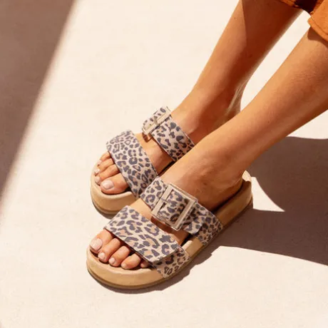 Paul Green Leo Print Platform Mule|6157000