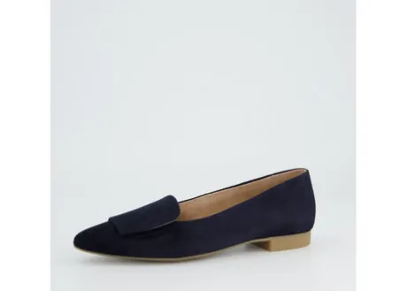 Paul Green Navy Leather Pump|3792190