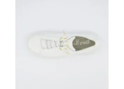 Paul Green White Leather Platform Trainer|5418030