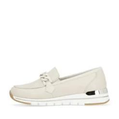 Remonte Beige Mini Wedge Loafer|R671160W