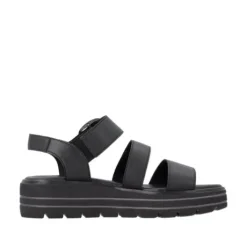 Remonte Black Platform Sandal|D3N5000