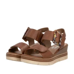 Remonte Brown Wedge Sandal|D2L5324