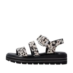 Remonte Cow Print Platform Sandal|D3N5060