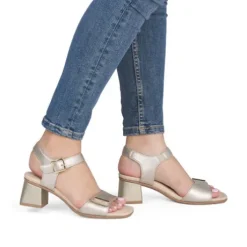 Remonte Light Gold Sandal |D1K5490