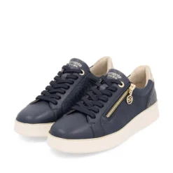 Remonte Navy Mini Wedge Trainer|D2E0014N