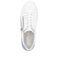 Remonte White and Blue Wedge Trainer|D1C0184M