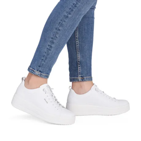 Remonte White Platform Trainer|D1C1280